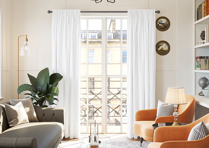 Vintage Stripe, Mixed Grey - Made to Measure Curtains - Image 3